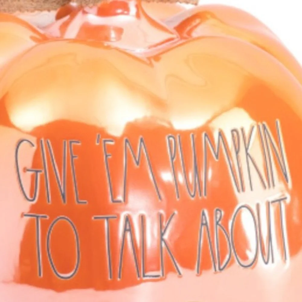 Rae Dunn 9” X 8” Luster Pumpkin Birdhouse